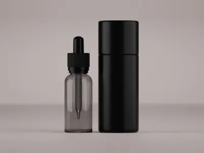 Dropper Bottle with Tube 3D model