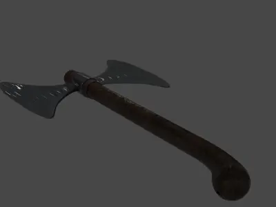 doubleSideAxe axe Free 3D model