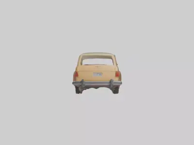 Station Wagon Model 1 Low-poly 3D model