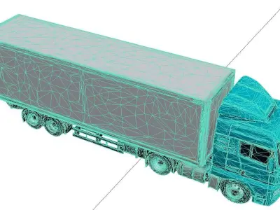 MAN TGX Heavy Duty Highway Semi Truck Model 3D model