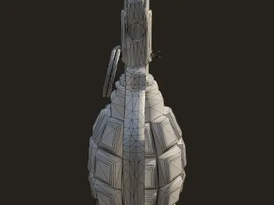 Grenade F1 Low-poly 3D model
