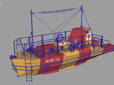  Rescue Craft  Low-poly 3D model