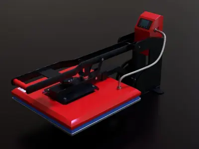 Sublimation T-Shirt flat bed Heat Press Machine 3D model