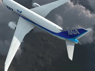 Boeing 787-8 Dreamliner All Nippon Airways 3D model