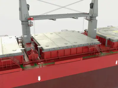 Bulk carrier  3D model