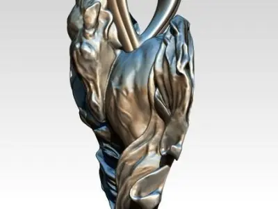Horse pendant  Love Heart Symbol 3D print model