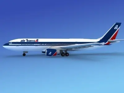 Airbus A300 Air Transat 3D model