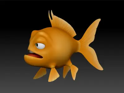 Fish cartoon 3D model
