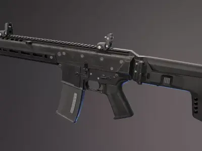 JAKL Rifle Low-poly 3D model