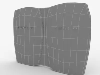 Tesla Powerwall Double Unit 3D model