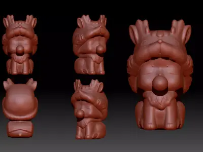 figure doll 3D model