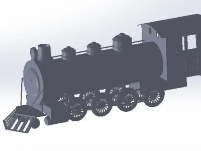 steam train 3D print model
