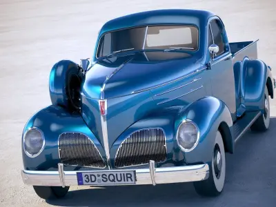Studebaker Coupe Express Pickup 1939 3D model