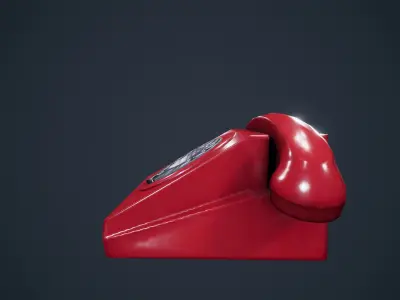 Vintage Telephone Rotary Low-poly 3D model purchase