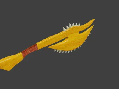 shark tooth axe 3D model