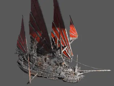 Great Khan Airship  3D model