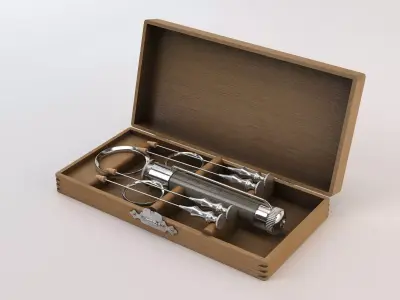 vintage syringe set 3D model