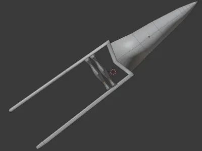 Katar metal spike 3D model