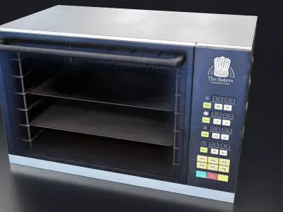 Industrial Convection Oven 3D Model Low-poly 3D model