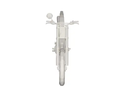 Bicycle motorcycle Low-poly 3D model