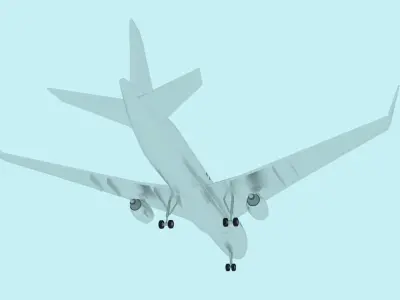 Passenger Plane Free 3D model