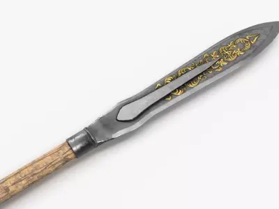 Spear V1 PBR Low-poly 3D model