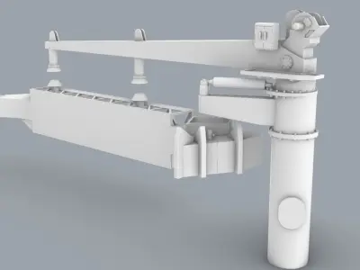 Koseq Sweeping Arm  Low-poly 3D model