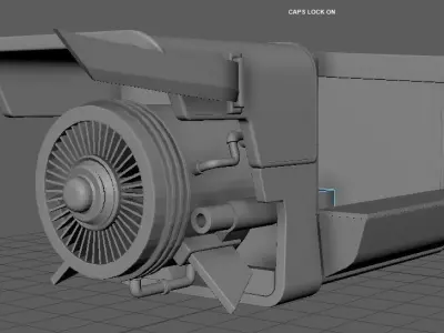 SCIFI FOOD TRUCK Free low-poly 3D model
