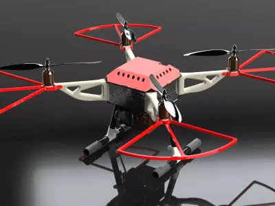 Quad Copter - UAV 3D print model