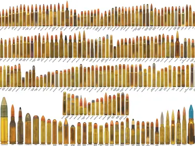 Ammo Pack Low-poly 3D model purchase