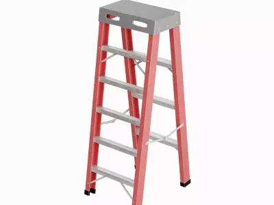 Ladder 05 Low-poly 3D model