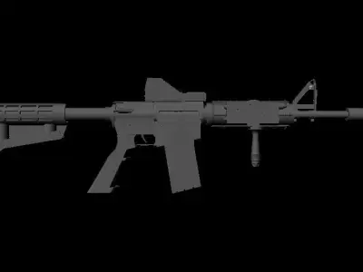 Maverick ar - rifle Free low-poly 3D model