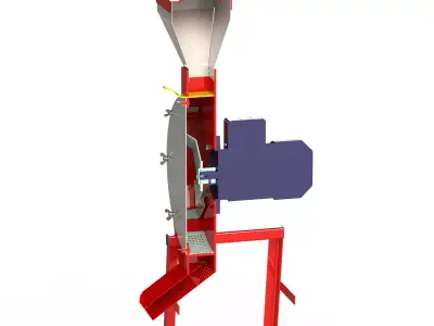 WG 4002 - STL Grain crusher - scrapper - 1 kW 3D model