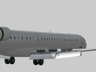 Bombardier CRJ 1000 Low-poly 3D model