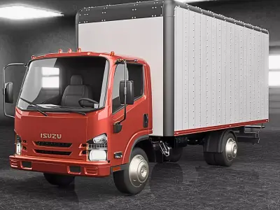 ISUZU Truck Rigged 3D model