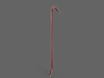 PBR Crowbar V2Red Low-poly 3D model