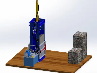 Scrap press 3D model
