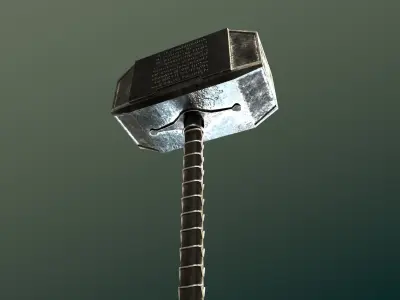 Thor Hammer Mjoelnir 3D model