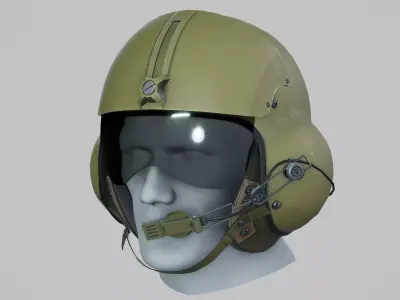 Gentex SPH4 Flight Helmet Low-poly 3D model