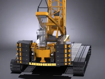 Liebherr LR 1160 Hydraulic Lift Crane 3D model