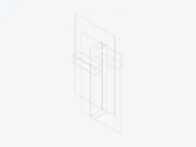 Partition - Contemporary - Changeall - Right Low-poly 3D model