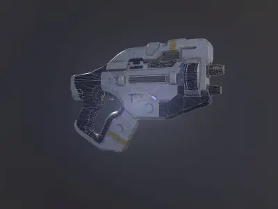 ME3 talon t7 heavy pistol Free low-poly 3D model