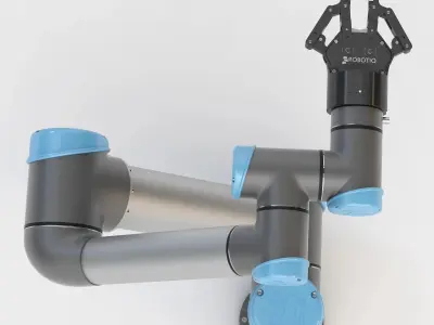 UR5 With Robotiq Two Finger Adaptive Gripper 3D model
