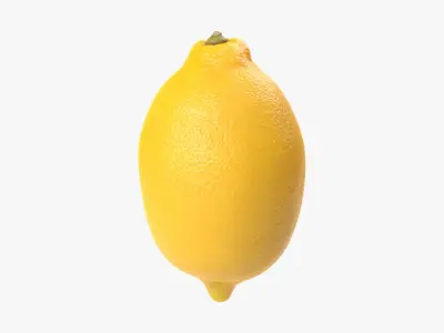 Lemon PBR Scan Retopo 3D model