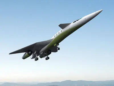 QSST Supersonic Business Jet 3D model