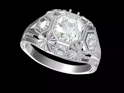 Wedding Ring  3D print model 242
