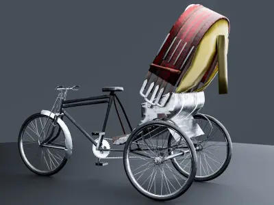 Cycle Riksha 3D model