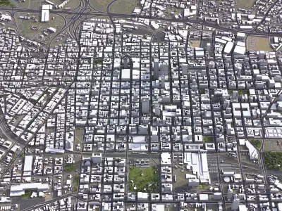 Johannesburg - 3D City Low-poly 3D model
