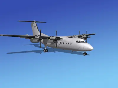 Dehavilland DHC-7 Unmarked 1 3D model