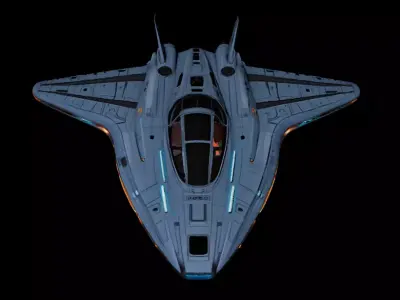SpaceShip 3D model by mawenzhi999